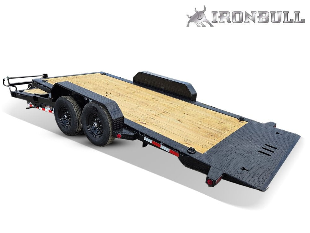 20' Iron Bull TLB Bumper Pull Equipment Tilt Trailer - (2) 7,000 lb Axles - Equipment Tilt - TrailerSwap