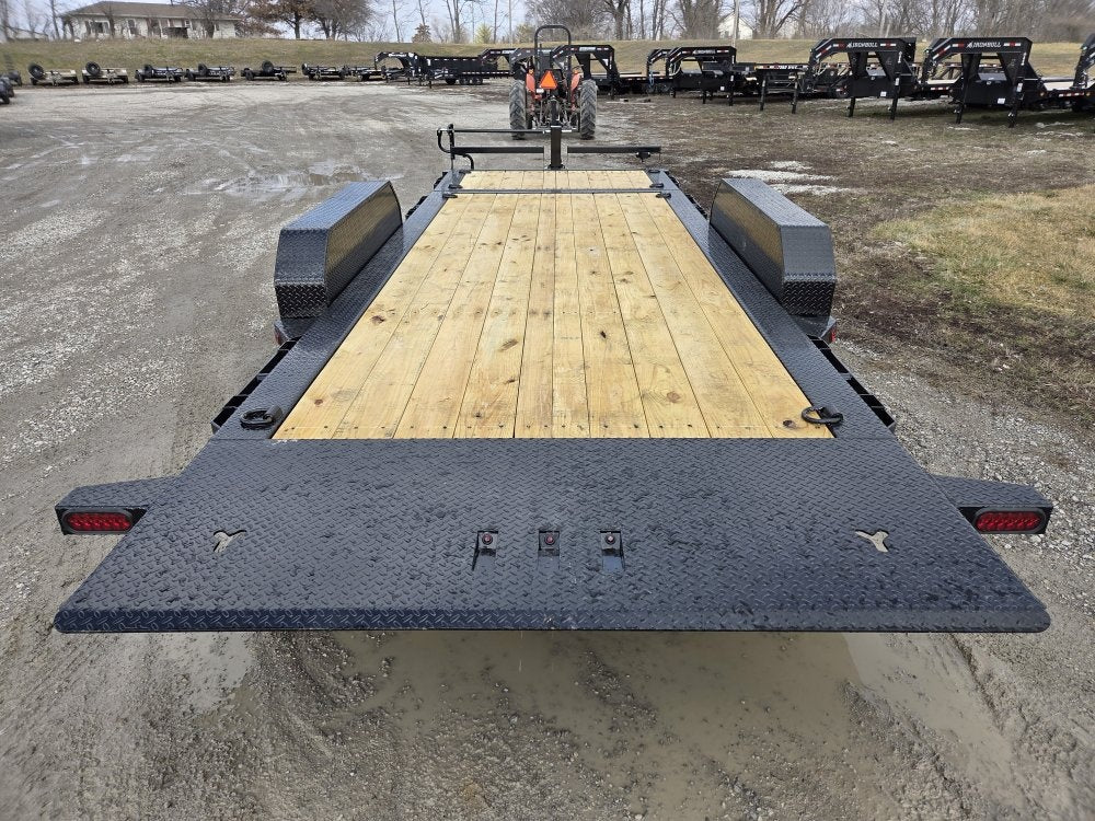 20' Iron Bull TLB Bumper Pull Equipment Tilt Trailer - (2) 7,000 lb Axles - Equipment Tilt - TrailerSwap