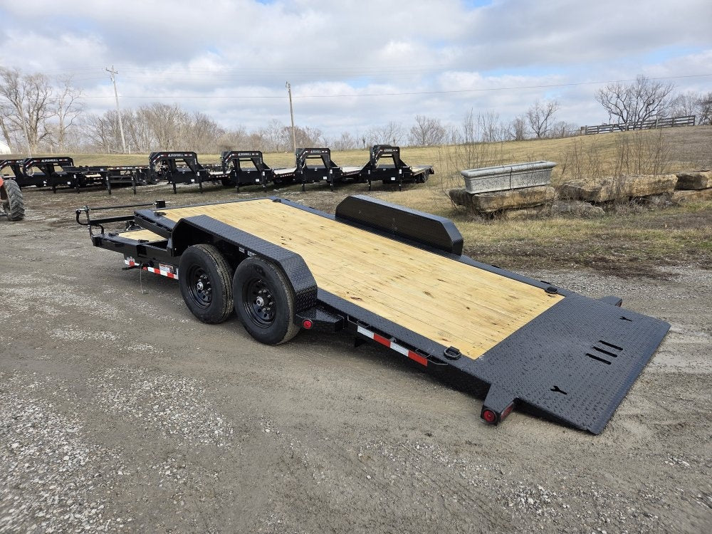 20' Iron Bull TLB Bumper Pull Equipment Tilt Trailer - (2) 7,000 lb Axles - Equipment Tilt - TrailerSwap