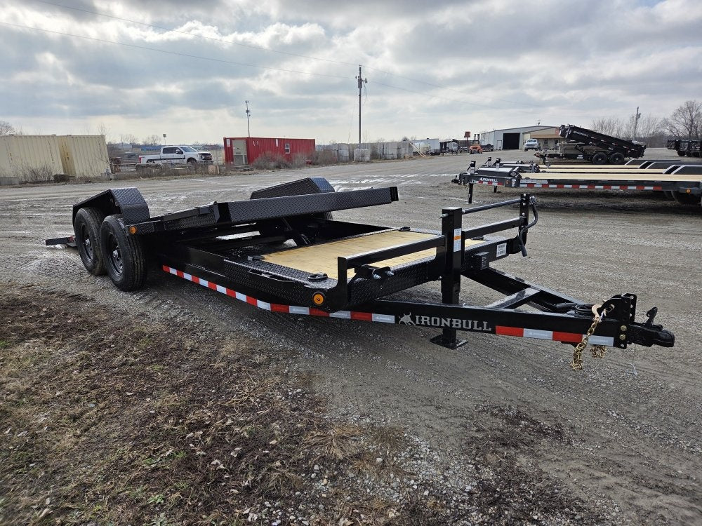 20' Iron Bull TLB Bumper Pull Equipment Tilt Trailer - (2) 7,000 lb Axles - Equipment Tilt - TrailerSwap