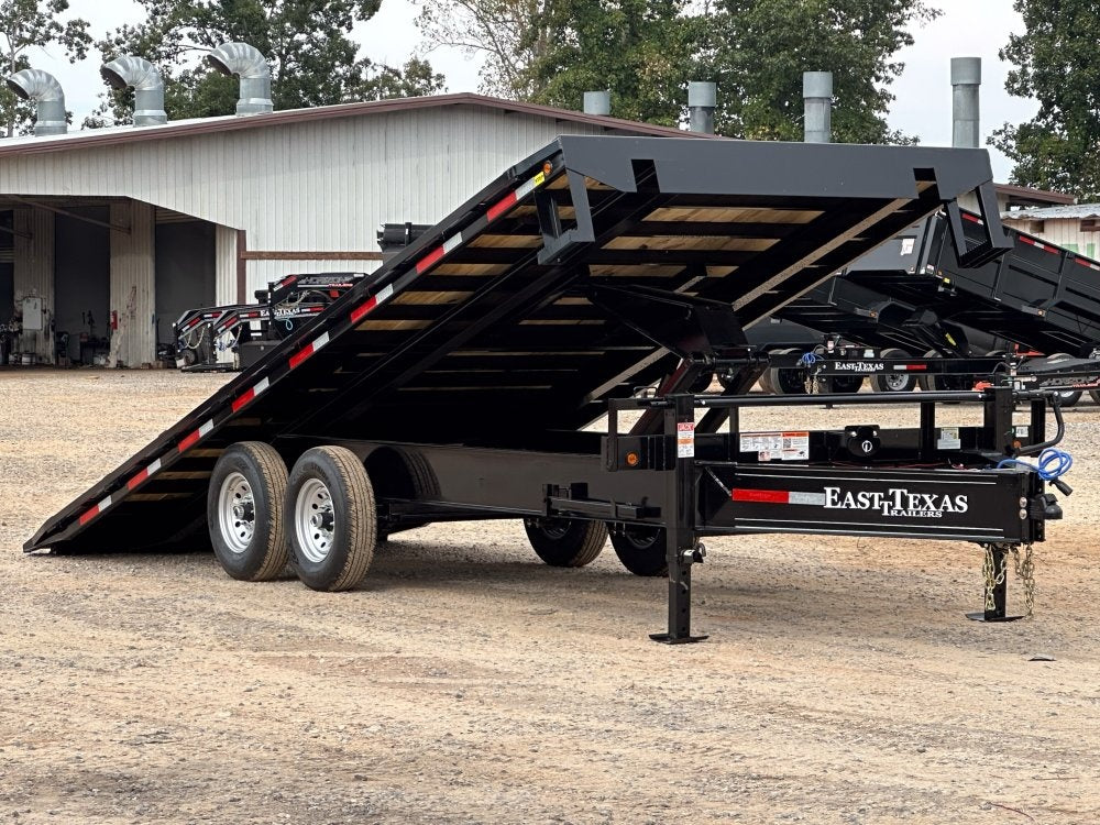 22' Bumper Pull Tilt Deckover Trailer - 7k Axles - Tilt Trailers - TrailerSwap