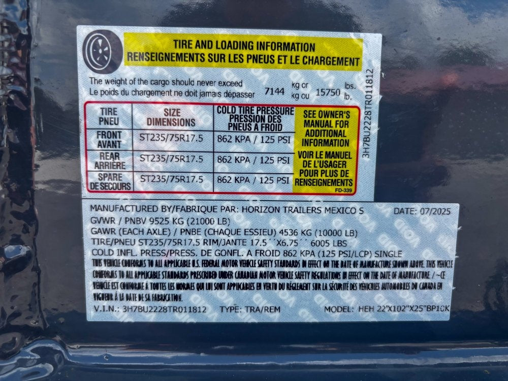 22' HEH Equipment Trailer (2) 10K Axles, Drive Over Fenders, 3' Dove W/Stand Up Ramps - Equipment Trailers - TrailerSwap