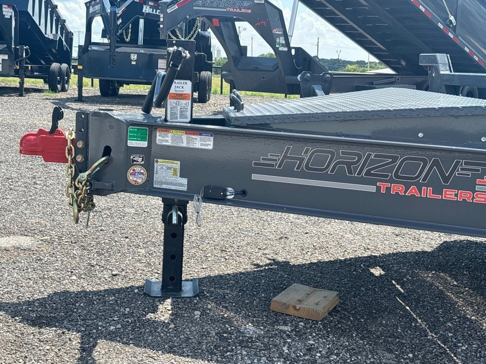 22' HEH Equipment Trailer (2) 10K Axles, Drive Over Fenders, 3' Dove W/Stand Up Ramps - Equipment Trailers - TrailerSwap