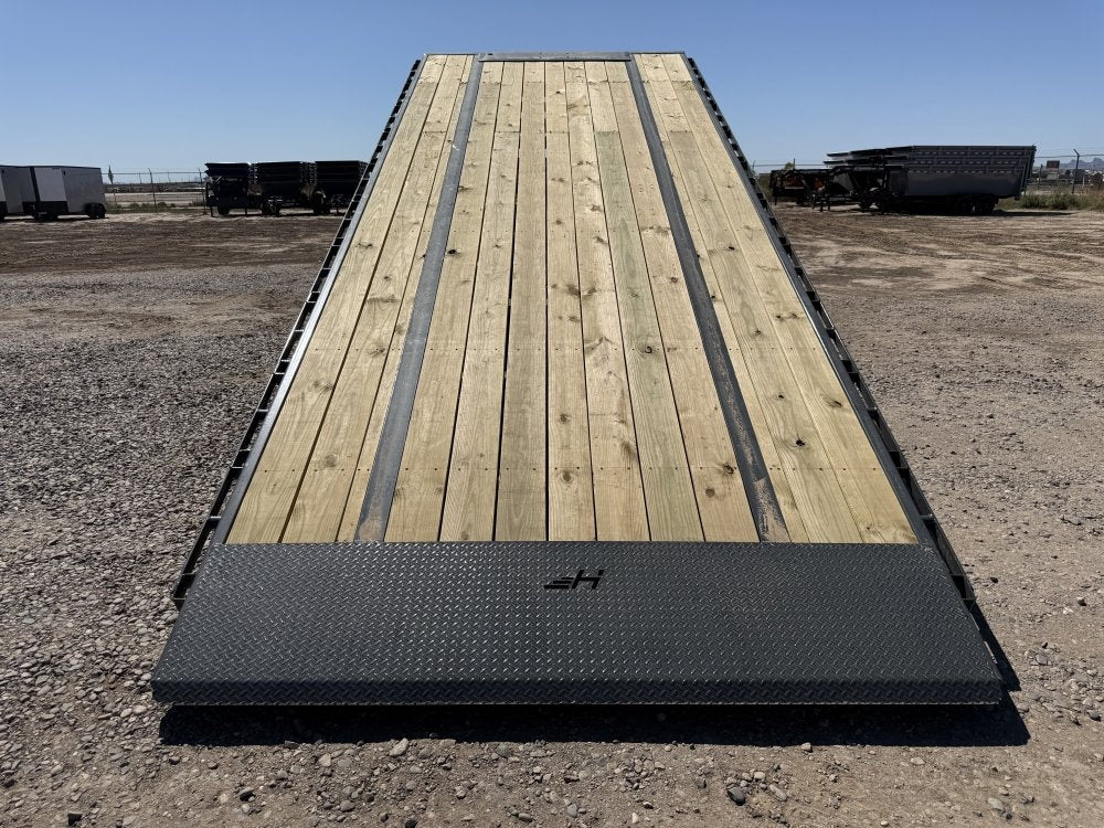 22' Horizon FFT Bumper Pull Full Deckover TIlt Trailer - (2) 8K Axles - Deckover Tilt - TrailerSwap