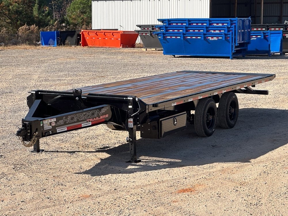 22' Horizon FFT Bumper Pull Full Deckover TIlt Trailer - (2) 10K Axles - Bumper Pull Deckover - Deckover Tilt - TrailerSwap