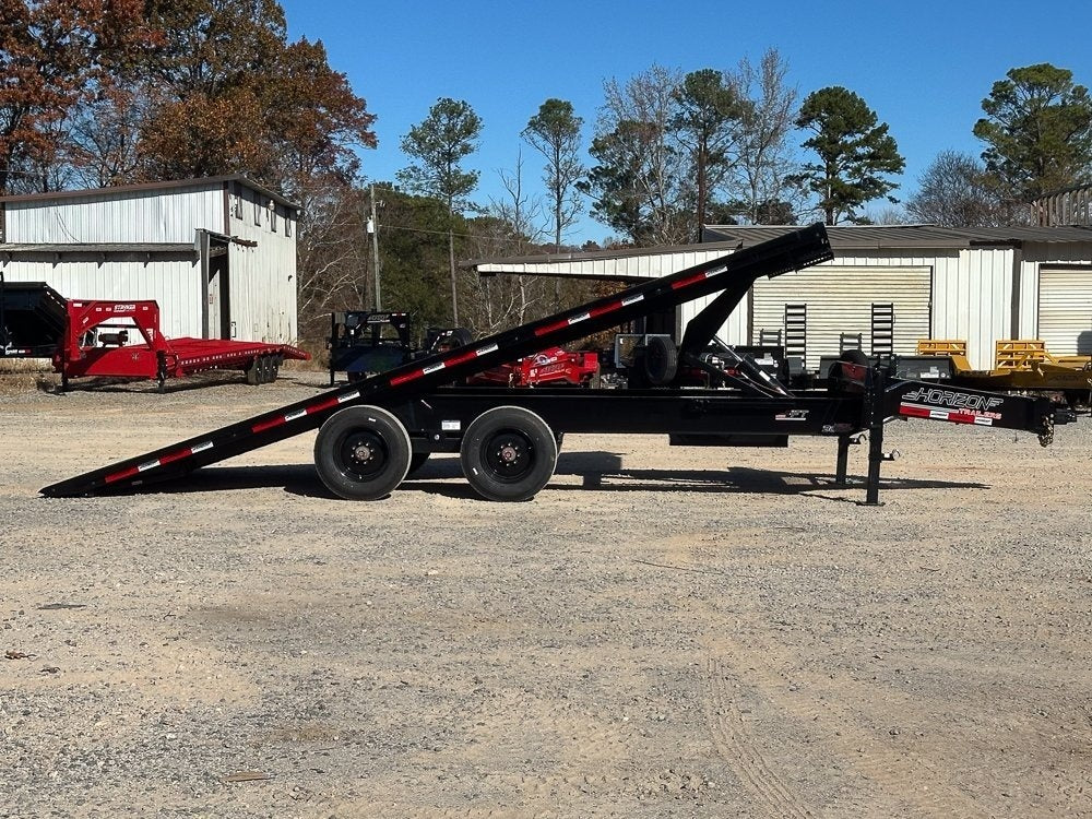 22' Horizon FFT Bumper Pull Full Deckover TIlt Trailer - (2) 10K Axles - Bumper Pull Deckover - Deckover Tilt - TrailerSwap
