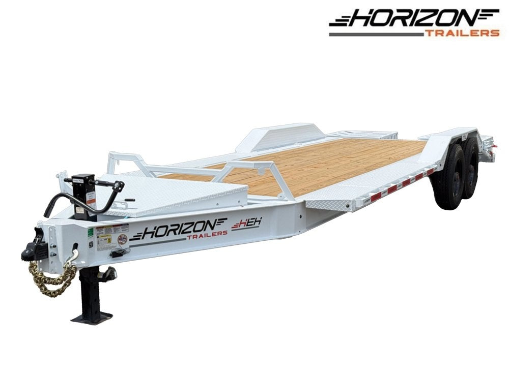 22' Horizon HEH Bumper Pull Equipment Trailer Mega Ramps - (2) 10K Axles - Equipment Trailers - TrailerSwap