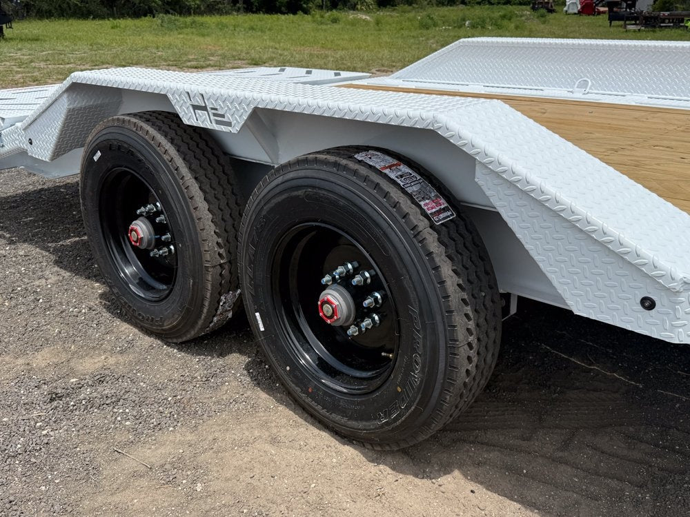 22' Horizon HEH Bumper Pull Equipment Trailer Mega Ramps - (2) 10K Axles - Equipment Trailers - TrailerSwap