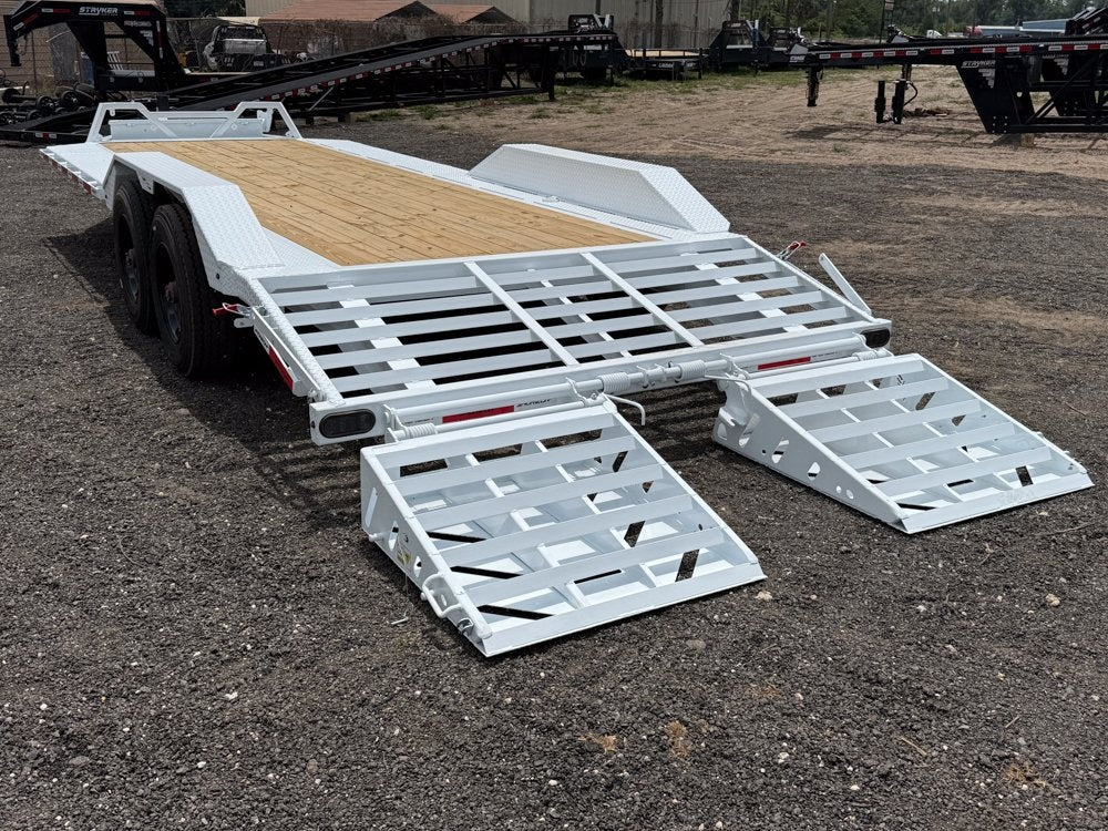 22' Horizon HEH Bumper Pull Equipment Trailer Mega Ramps - (2) 10K Axles - Equipment Trailers - TrailerSwap