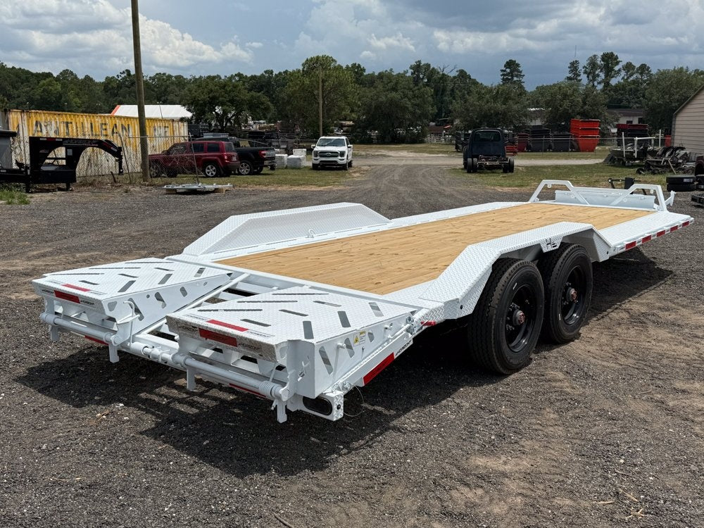 22' Horizon HEH Bumper Pull Equipment Trailer Mega Ramps - (2) 10K Axles - Equipment Trailers - TrailerSwap