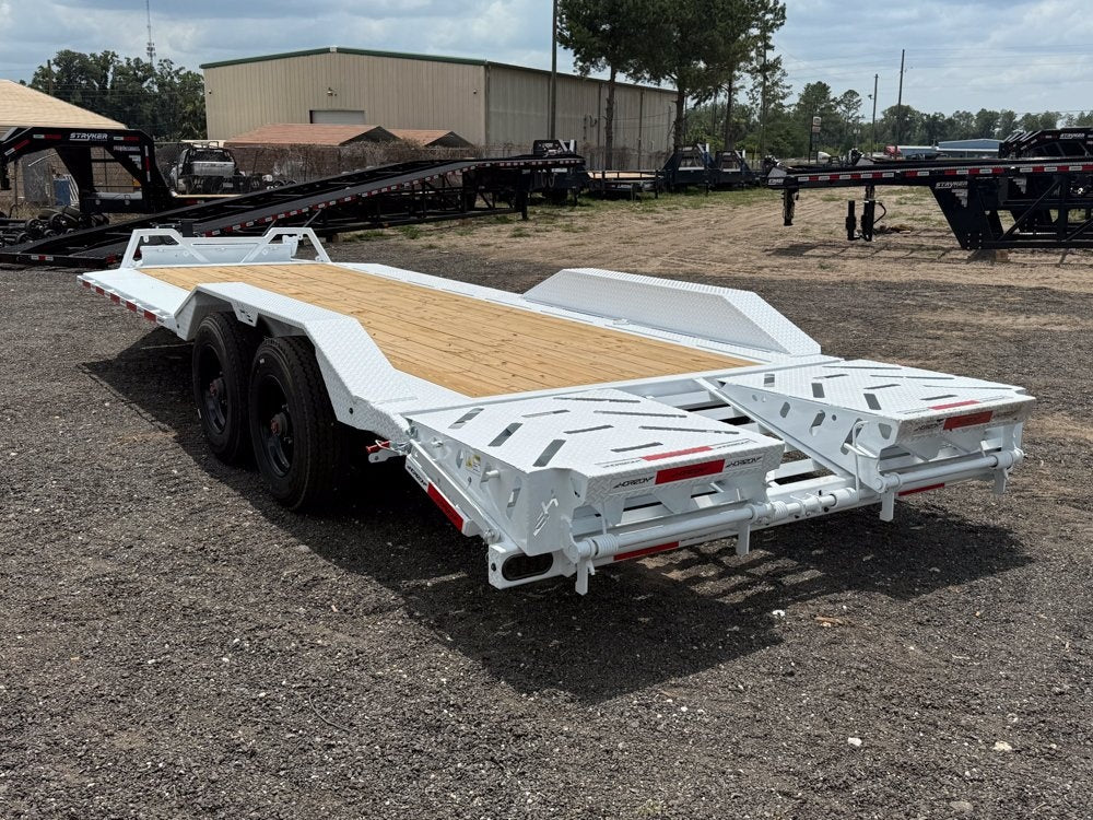 22' Horizon HEH Bumper Pull Equipment Trailer Mega Ramps - (2) 10K Axles - Equipment Trailers - TrailerSwap