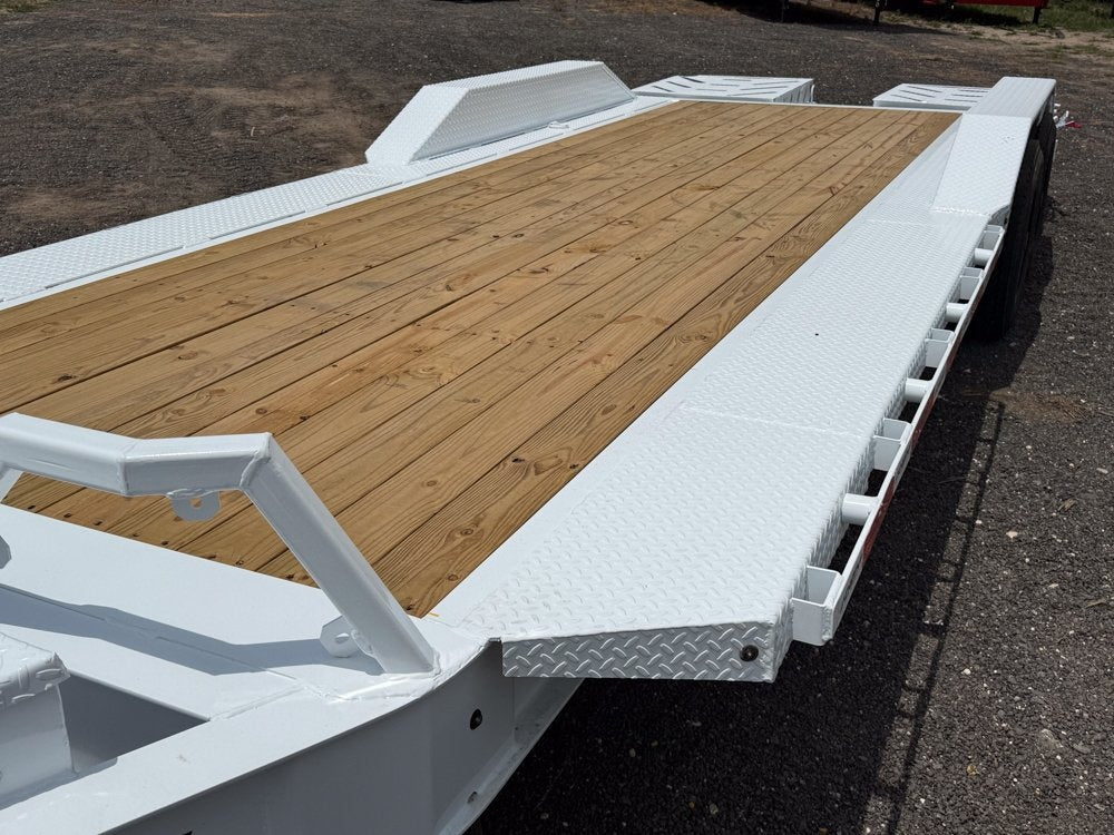 22' Horizon HEH Bumper Pull Equipment Trailer Mega Ramps - (2) 10K Axles - Equipment Trailers - TrailerSwap