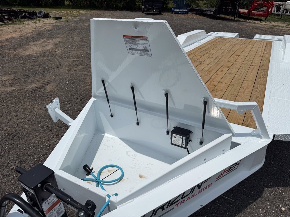 22' Horizon HEH Bumper Pull Equipment Trailer Mega Ramps - (2) 10K Axles - Equipment Trailers - TrailerSwap