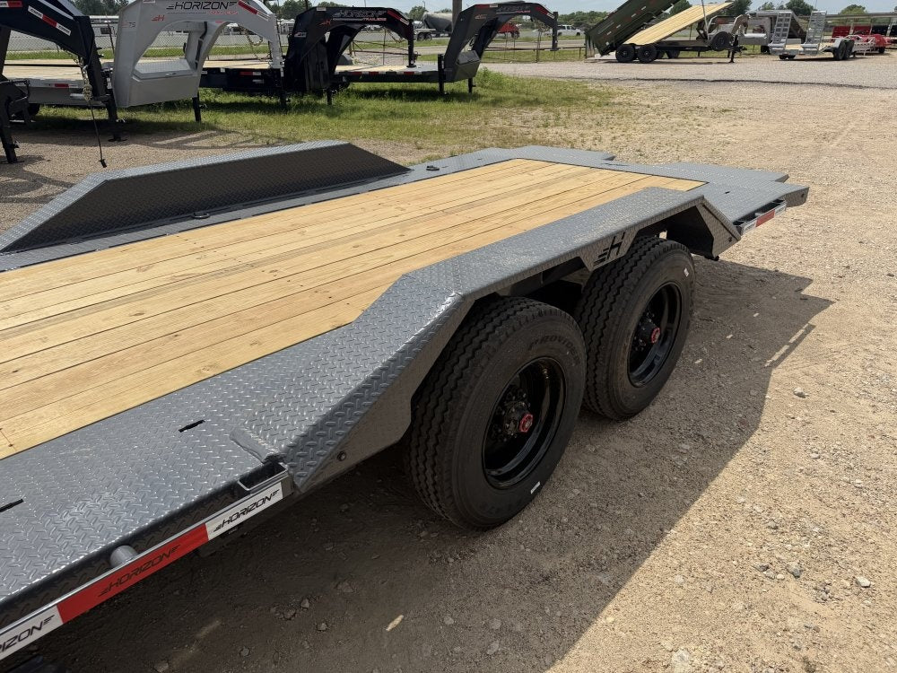 22' Horizon HET Bumper Pull Equipment Tilt Trailer Drive Over Fenders - (2) 10K Axles - Equipment Tilt - Equipment Tilt - TrailerSwap