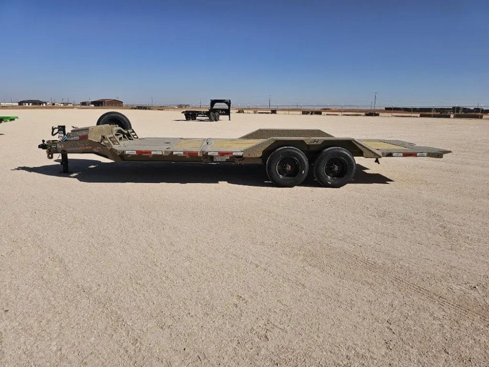 22' Horizon HET Bumper Pull Equipment Tilt Trailer Drive Over Fenders - (2) 10K Axles - Equipment Tilt - TrailerSwap