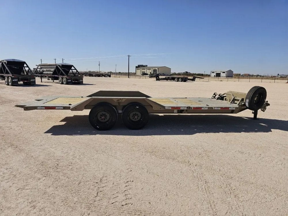 22' Horizon HET Bumper Pull Equipment Tilt Trailer Drive Over Fenders - (2) 10K Axles - Equipment Tilt - TrailerSwap