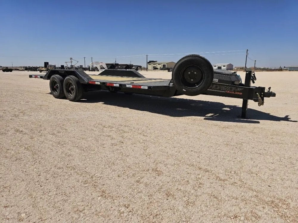 22' Horizon HET Bumper Pull Equipment Tilt Trailer Drive Over Fenders - (2) 10K Axles - Equipment Tilt - TrailerSwap
