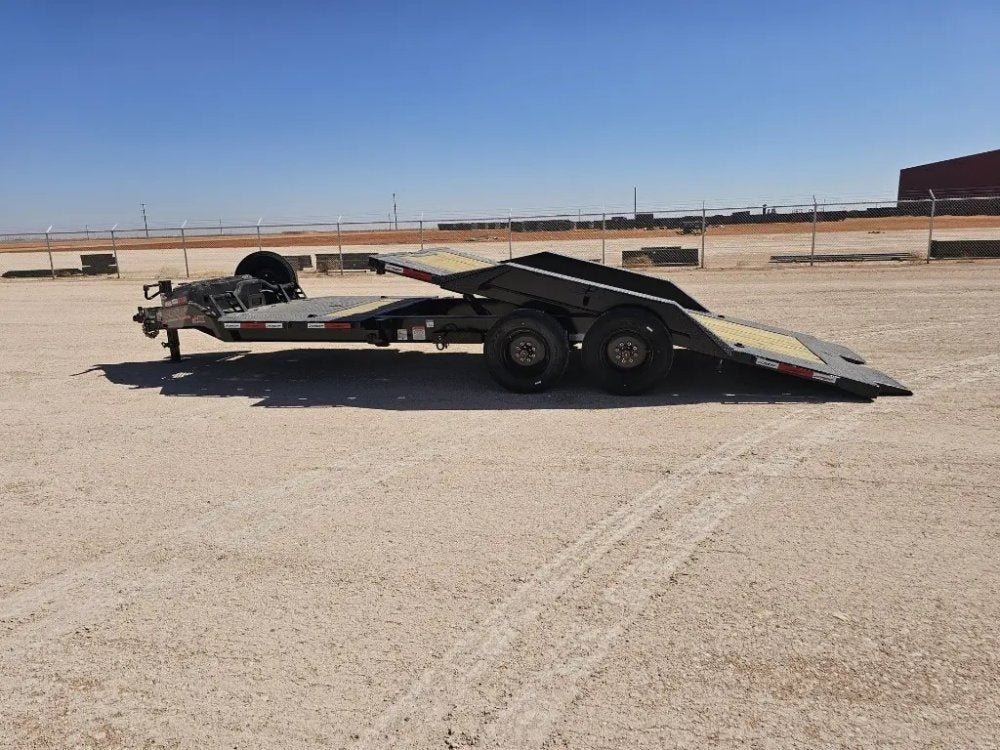 22' Horizon HET Bumper Pull Equipment Tilt Trailer Drive Over Fenders - (2) 10K Axles - Equipment Tilt - TrailerSwap