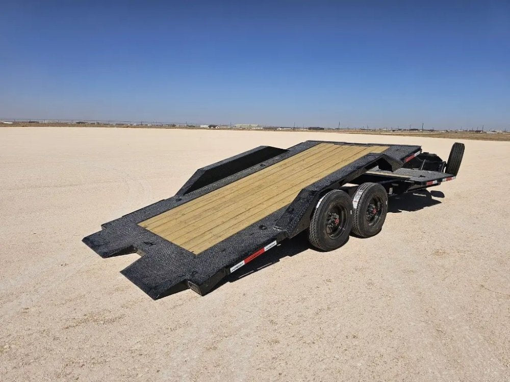 22' Horizon HET Bumper Pull Equipment Tilt Trailer Drive Over Fenders - (2) 10K Axles - Equipment Tilt - TrailerSwap