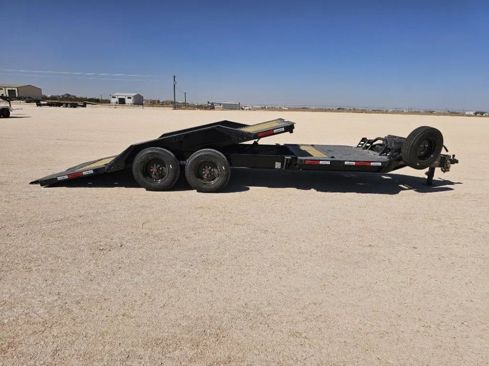 22' Horizon HET Bumper Pull Equipment Tilt Trailer Drive Over Fenders - (2) 10K Axles - Equipment Tilt - TrailerSwap