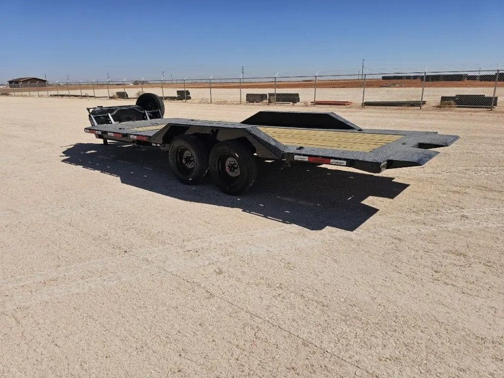 22' Horizon HET Bumper Pull Equipment Tilt Trailer Drive Over Fenders - (2) 10K Axles - Equipment Tilt - TrailerSwap