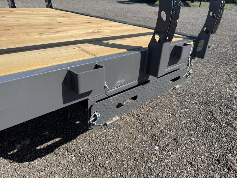 22' Horizon UTZ Bumper Pull Utility Trailer - (2) 3.5K Axles - Utility & SXS - TrailerSwap
