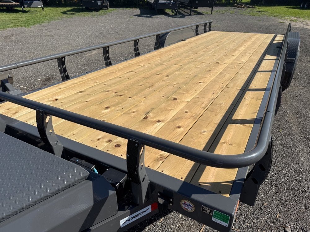 22' Horizon UTZ Bumper Pull Utility Trailer - (2) 3.5K Axles - Utility & SXS - TrailerSwap