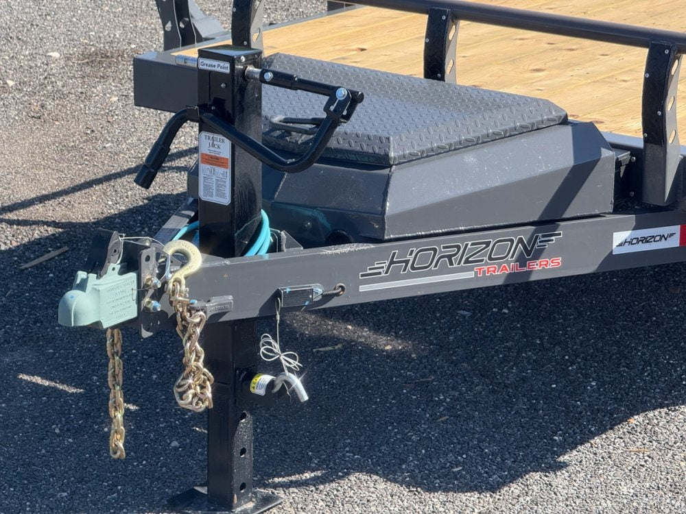22' Horizon UTZ Bumper Pull Utility Trailer - (2) 3.5K Axles - Utility & SXS - TrailerSwap