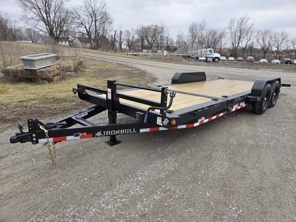 22' Iron Bull TLB Bumper Pull Equipment Tilt Trailer - (2) 7,000 lb Axles - Equipment Tilt - TrailerSwap