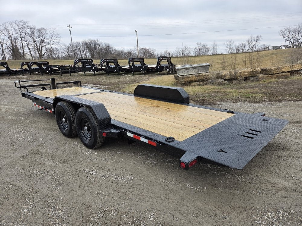 22' Iron Bull TLB Bumper Pull Equipment Tilt Trailer - (2) 7,000 lb Axles - Equipment Tilt - TrailerSwap