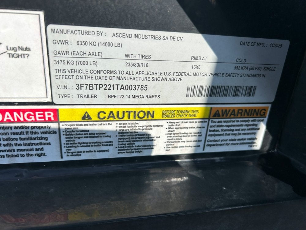 22' Stryker SET Bumper Pull Equipment Trailer DOF - (2) 7K Axles - Equipment Trailers - TrailerSwap