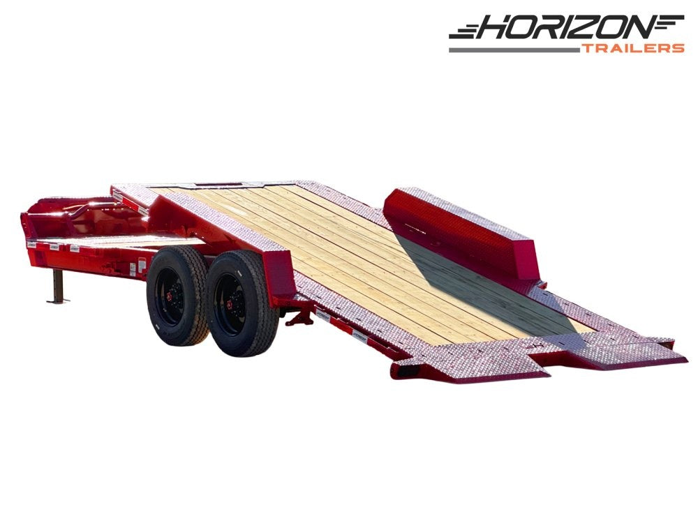 22' Tilt Equipment Trailer Bumper Pull 82" Wide (2) 10K Axles - Equipment Tilt - Stryker Dealership Group