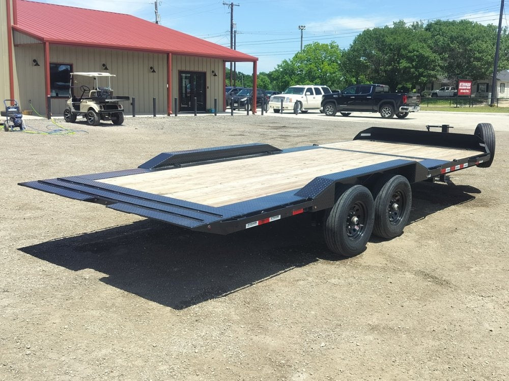 22' Tilt Trailer Drive Over Fenders, 7K Axles - Equipment Tilt - TrailerSwap