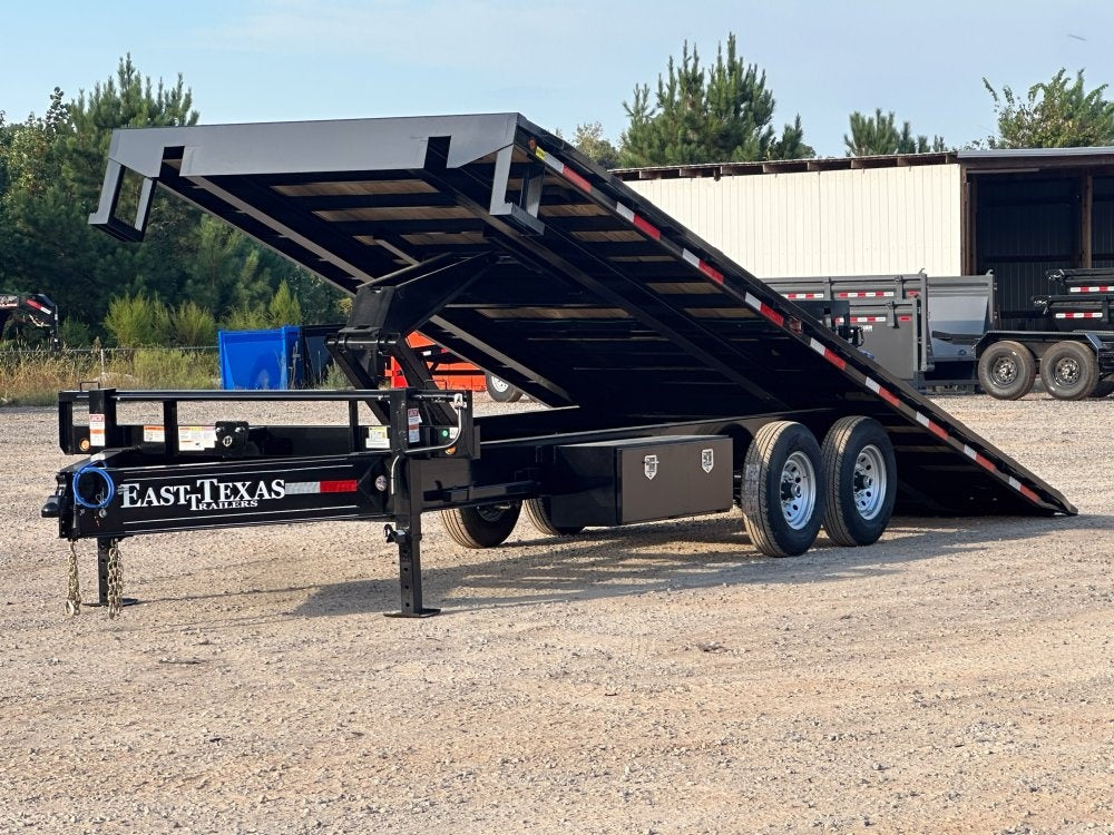 24' Bumper Pull Tilt Deckover Trailer - 7k Axles - Tilt Trailers - TrailerSwap