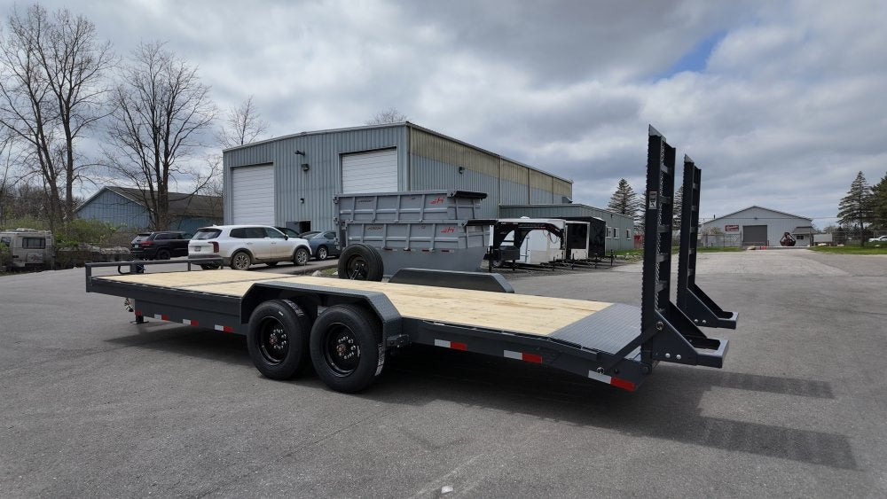24' H8 Bumper Pull 8K Axles 2' Dovetail - Equipment Trailers - TrailerSwap