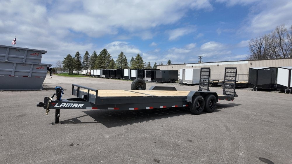24' H8 Bumper Pull 8K Axles 2' Dovetail - Equipment Trailers - TrailerSwap