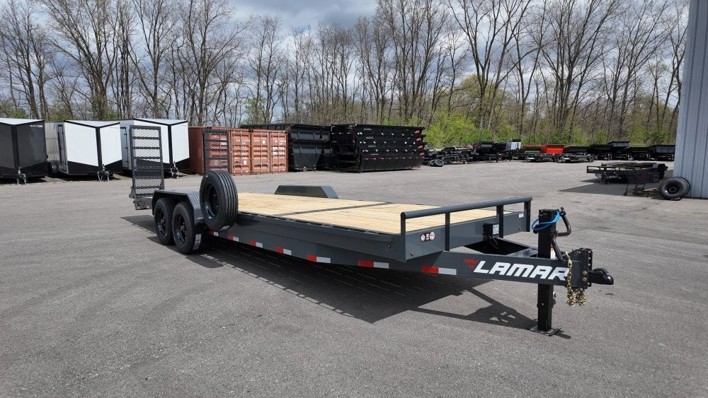 24' H8 Bumper Pull 8K Axles 2' Dovetail - Equipment Trailers - TrailerSwap