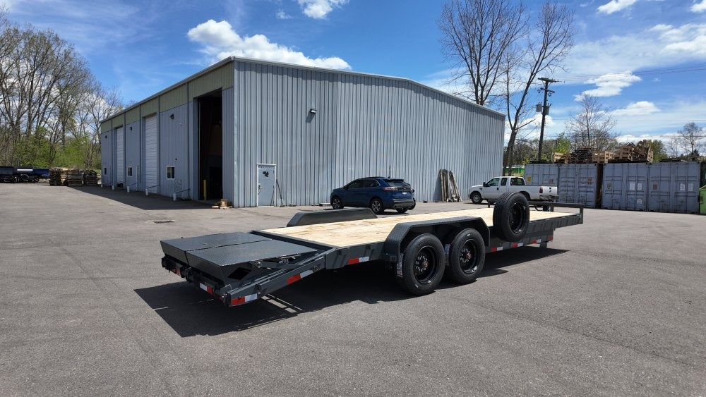 24' H8 Bumper Pull Mega Ramps 8K Axles - Equipment Trailers - TrailerSwap