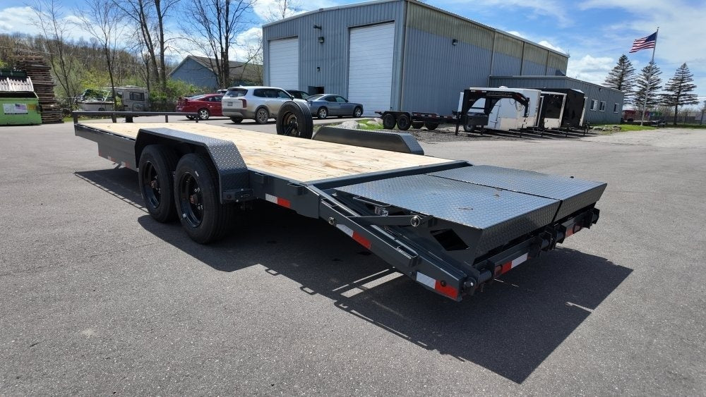 24' H8 Bumper Pull Mega Ramps 8K Axles - Equipment Trailers - TrailerSwap
