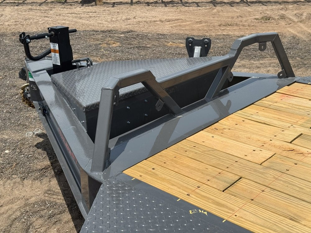 24' HEH Bumper Pull Equipment Trailer (2) 10K Axles, Drive Over Fenders, 3' Dove W/ Mountain Ramps - Equipment Trailers - TrailerSwap