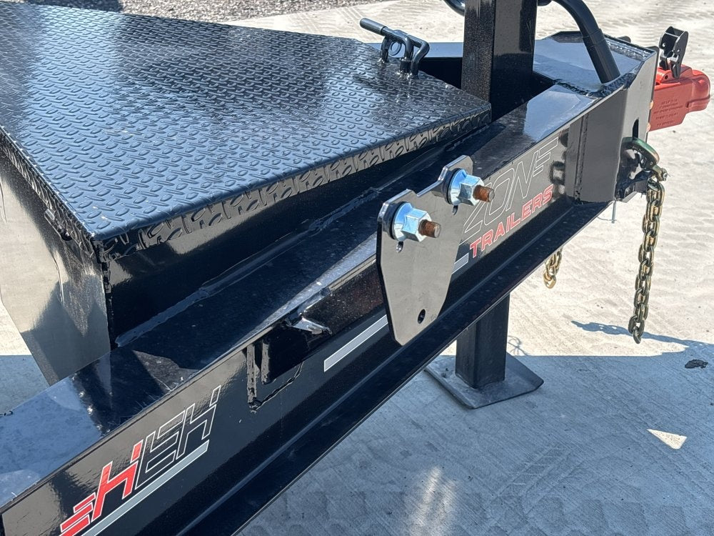 24' HEH Bumper Pull Equipment Trailer (2) 10K Axles, Drive Over Fenders, Slide In Ramps - Drive Over Fenders - Equipment Trailers - TrailerSwap