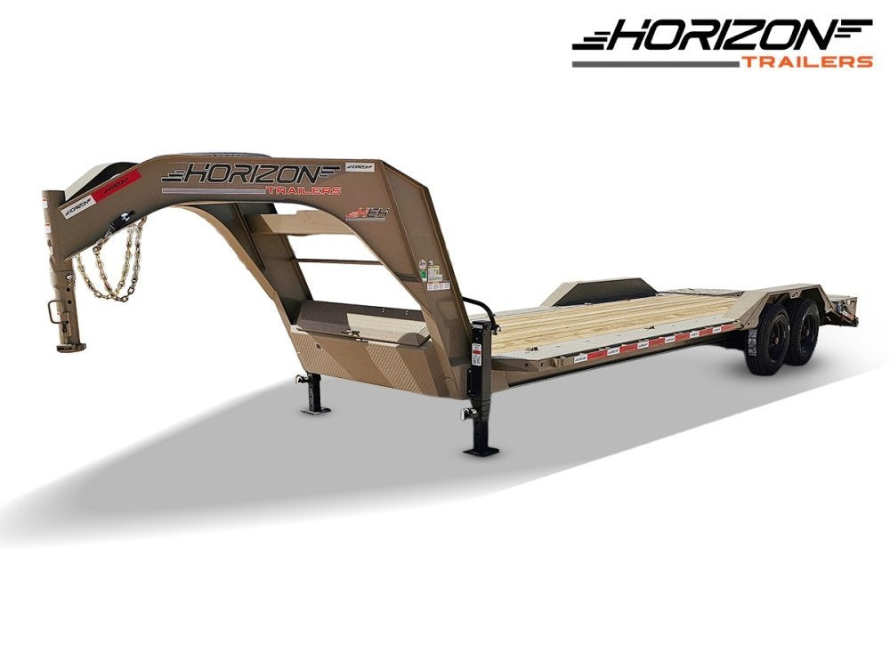 24' Horizon ETZ Gooseneck Equipment Tilt Trailer - (2) 8K Axles - Equipment Tilt - TrailerSwap
