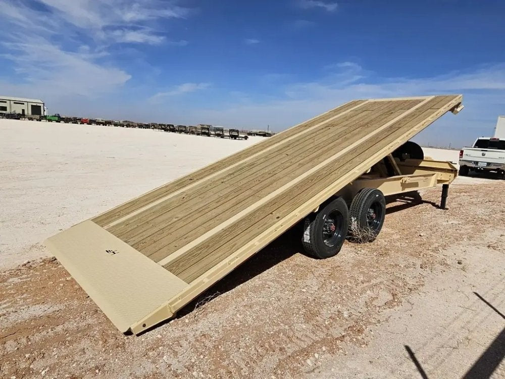 24' Horizon FFT Bumper Pull Full Deckover Tilt Trailer - (2) 10K Axles - Deckover Tilt - TrailerSwap