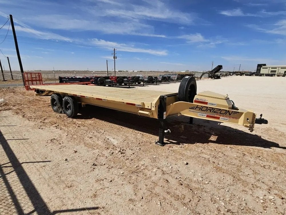 24' Horizon FFT Bumper Pull Full Deckover Tilt Trailer - (2) 10K Axles - Deckover Tilt - TrailerSwap