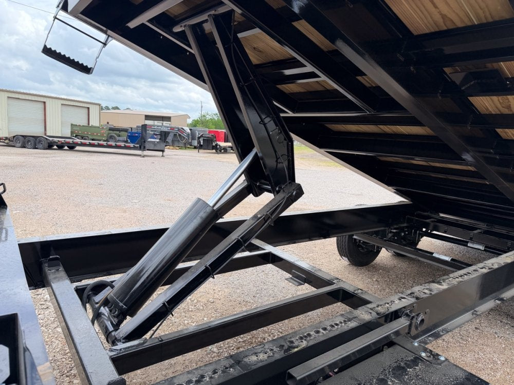 24' Horizon FFT Gooseneck Full Deckover TIlt Trailer - (2) 7K Axles - Super Single Deckover - TrailerSwap