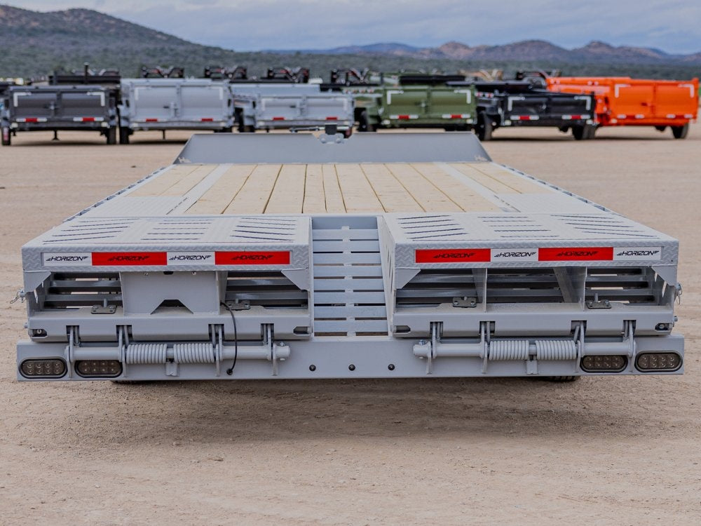 24' Horizon FTZ Bumper Pull Deckover Trailer Mega Ramps - (2) 7K Axles - Bumper Pull Deckover - DO 7K MR - TrailerSwap