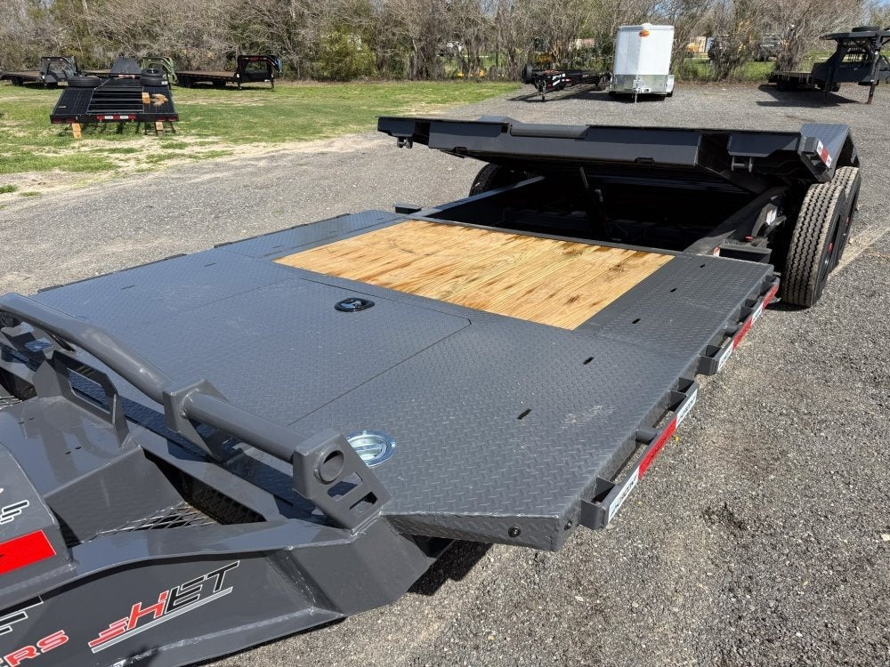 24' Horizon HET Bumper Pull Equipment Tilt Trailer Drive Over Fenders - (2) 10K Axles - Equipment Tilt - TrailerSwap