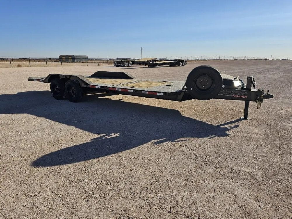 24' Horizon HET Bumper Pull Equipment Tilt Trailer Drive Over Fenders - (2) 10K Axles - Equipment Tilt - TrailerSwap