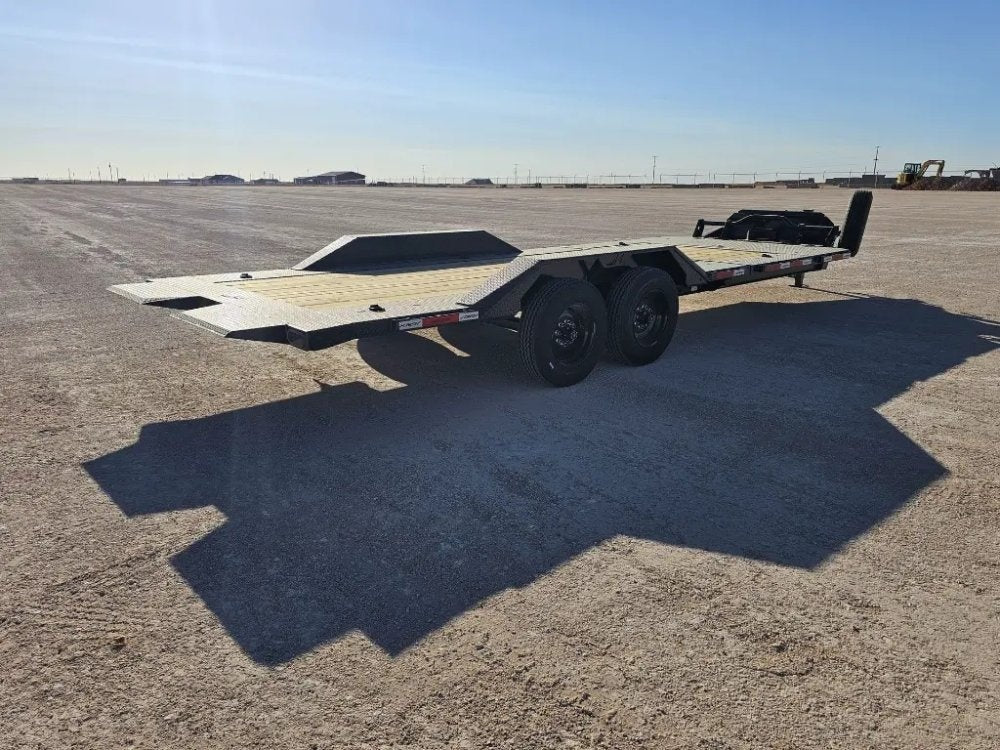 24' Horizon HET Bumper Pull Equipment Tilt Trailer Drive Over Fenders - (2) 10K Axles - Equipment Tilt - TrailerSwap