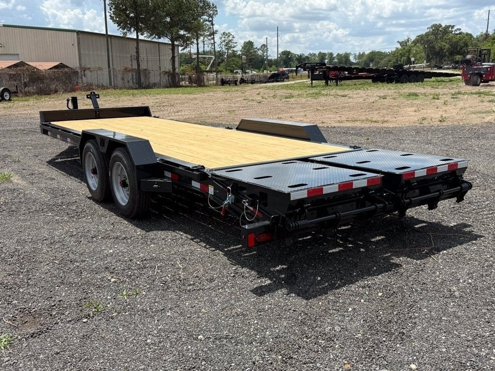 24' I-Beam Equipment Trailer Mega Ramps BP - 8k Axles - 17.6k - Equipment Trailers - Stryker Dealership Group